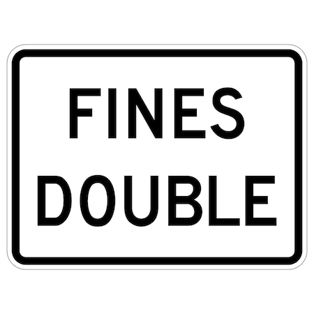 Sign Solutions Usa 36 in Height, 48 in Width, Aluminum, Horizontal Rectangle DUS08HWT4836R2-6aP